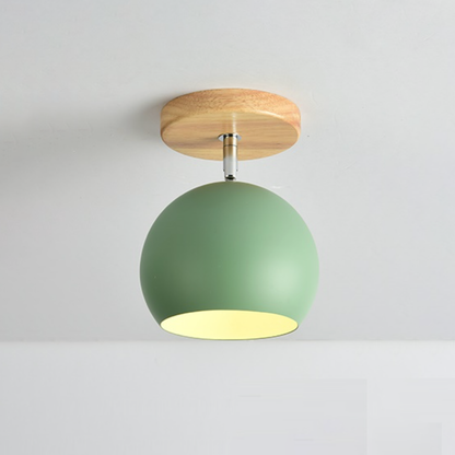 **LED-WANDLEUCHTE AUS HOLZ** – Stilvolle Beleuchtung mit Verstellbarer Kugel 5