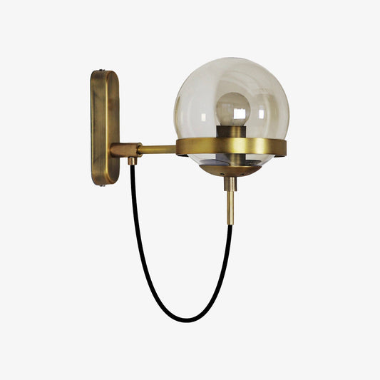 LED-Wandleuchte Aus Metall Und Glaskugel – Stilvolles Licht Für Elegante Räume 0