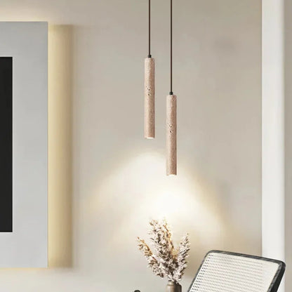 LED Zylindrische Pendelleuchte – Elegante Steinoptik für Stilvolle Räume 1