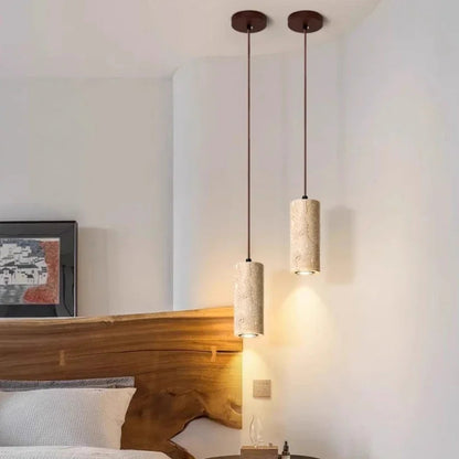 LED Zylindrische Pendelleuchte – Elegante Steinoptik für Stilvolle Räume 4