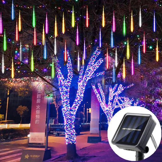 LUMIMETEOR Solar-LED-Meteorschauerlichter – Zauberhafte Lichtspiele Für Ihren Garten 0