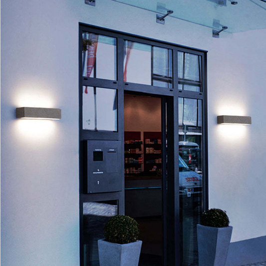 LUMINOR Minimalistische Außen Wandlampe – Elegantes Lichtspiel Mit Stil 0