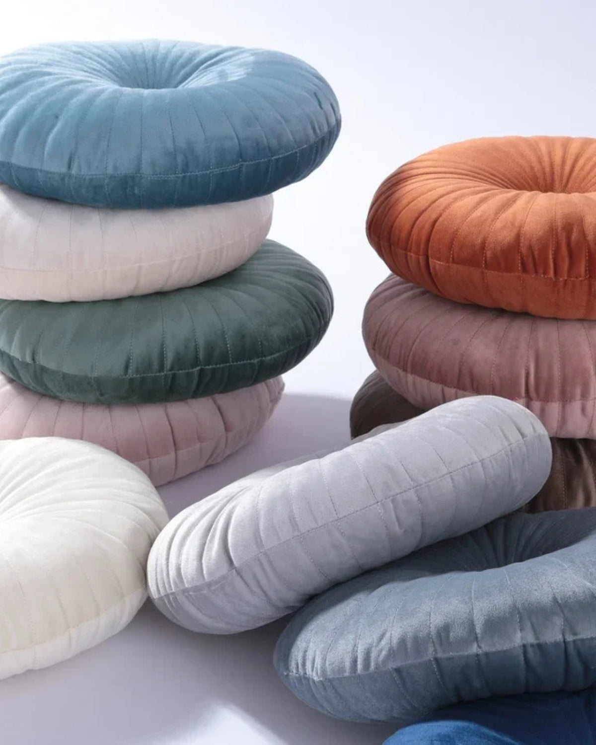 Le Rondelle – Luxuriöses Rundes Samtkissen Für Eleganz - Vielseitiges Design Für Stil Und Komfort 3