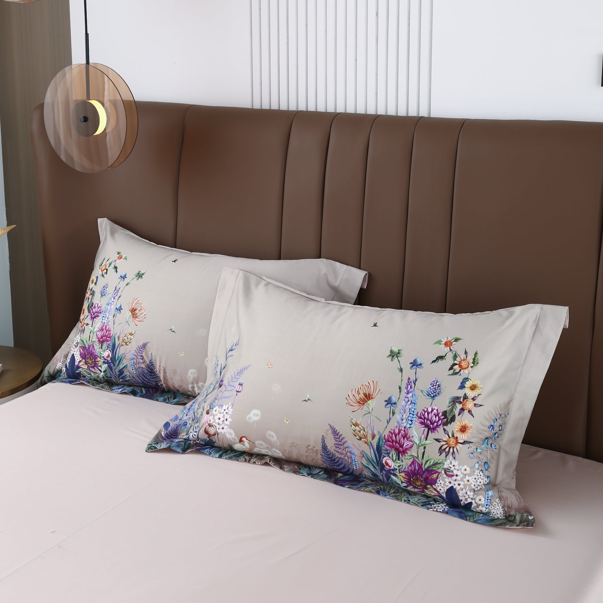 Lila Blumen Bettbezug Set – Künstlerisches Ambiente Für Entspannende Nächte 2