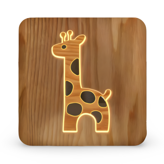 LumaCarve Giraffe LED Nachttischlampe – Beruhigendes Licht Für Fantasievolle Nächte 0