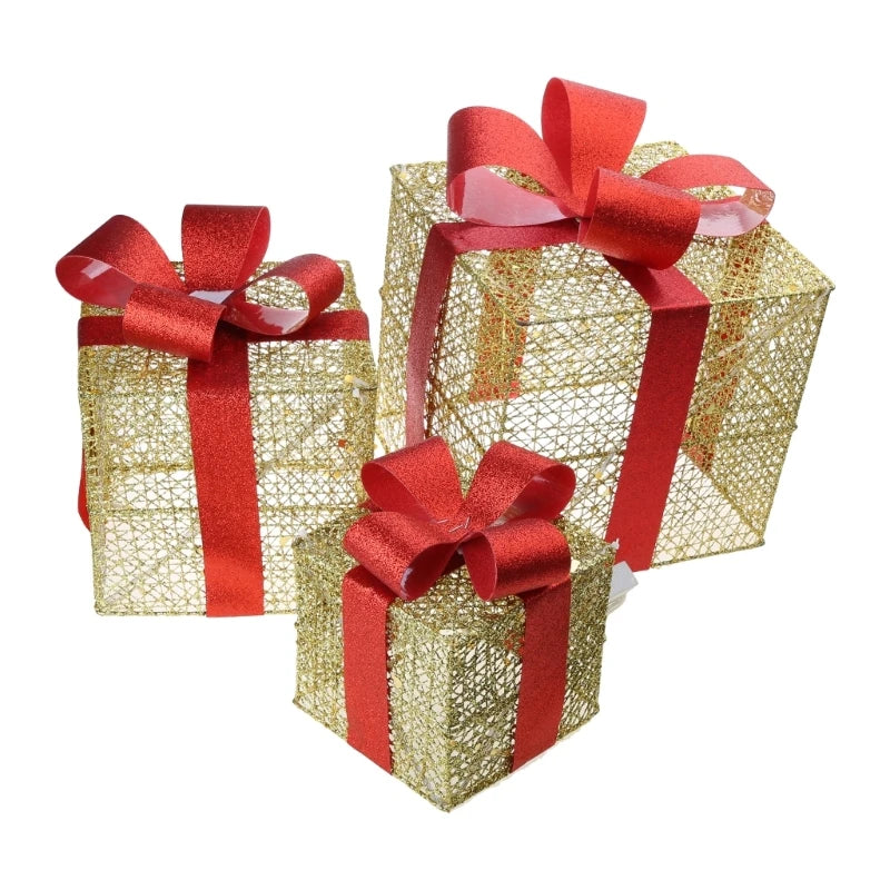 LumiGift 3-Teiliges Geschenkbox-Set – Funkelnde Eleganz für Ihre Feiertage 2