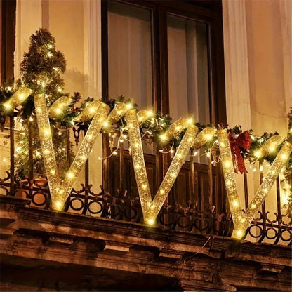 LumiRibbon Gold Weihnachtsband-Lichterkette – Festliche Eleganz für Ihr Zuhause 1