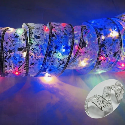 LumiRibbon Gold Weihnachtsband-Lichterkette – Festliche Eleganz für Ihr Zuhause 10