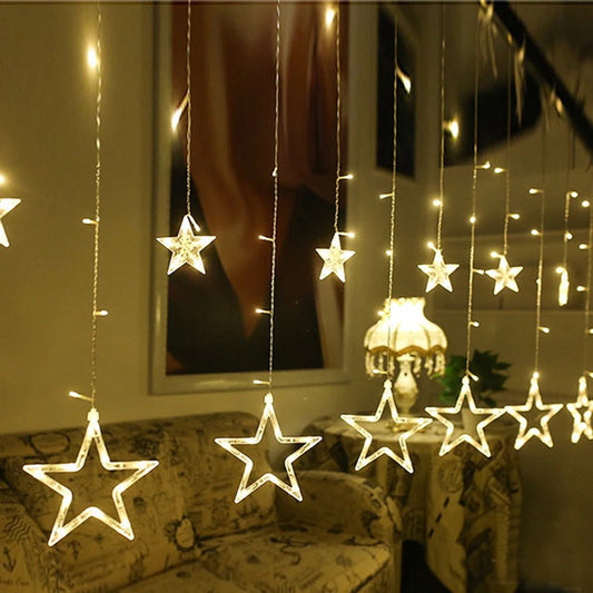 LumiSter LED Lichtervorhang 3,5 m – Magische Lichtakzente für Ihre Feier 0
