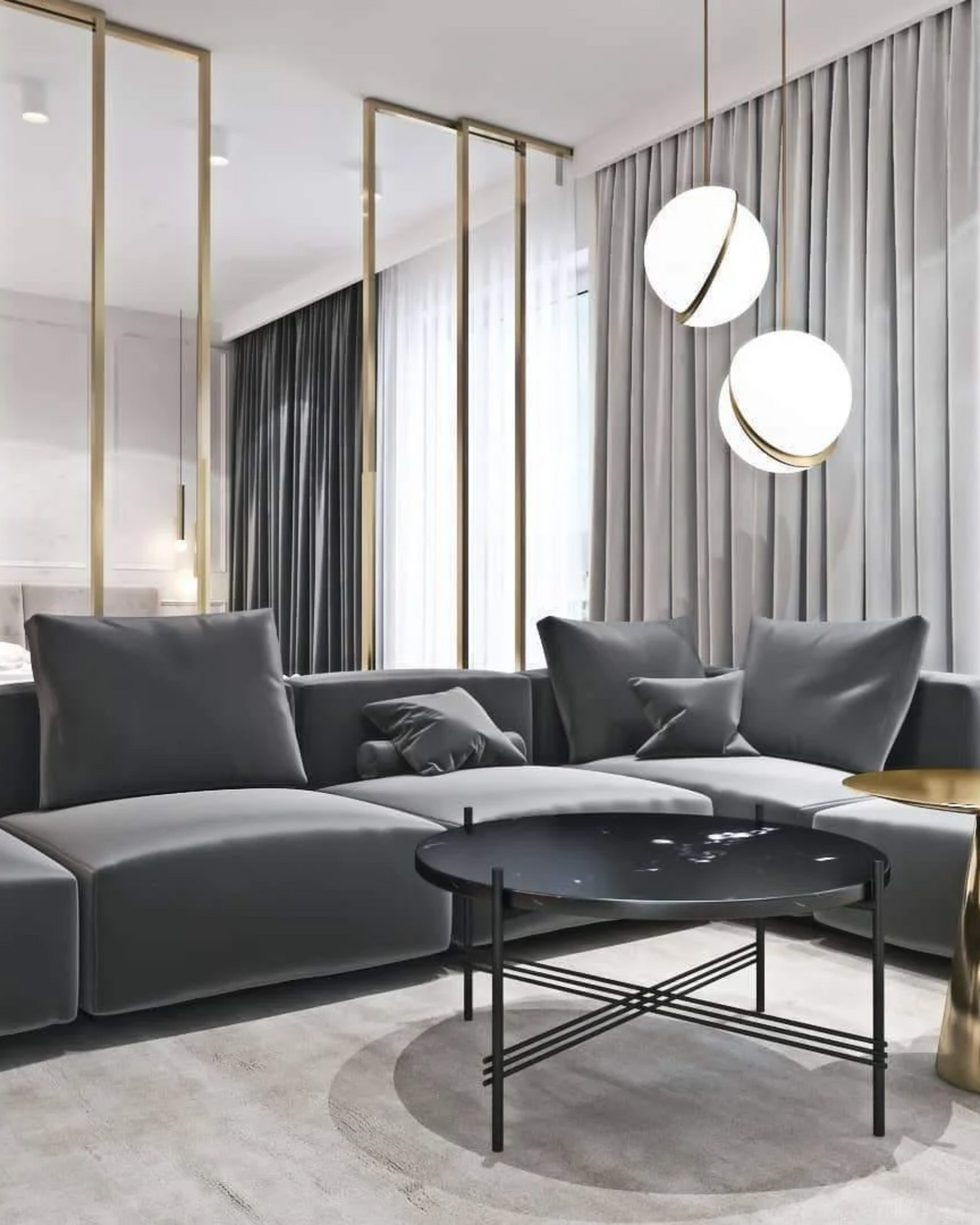 **Luminelle Elegante Kugel-Hängelampe** – Zeitloses Minimalistisches Design 5