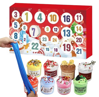 Lustiger Weihnachts Schleim Adventskalender – Kreativer Spielspaß für Kinder 0