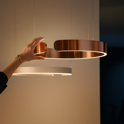 LuxeNova Pendelleuchte LED Rund – Stilvolle Hängelampe Für Jedes Ambiente 1
