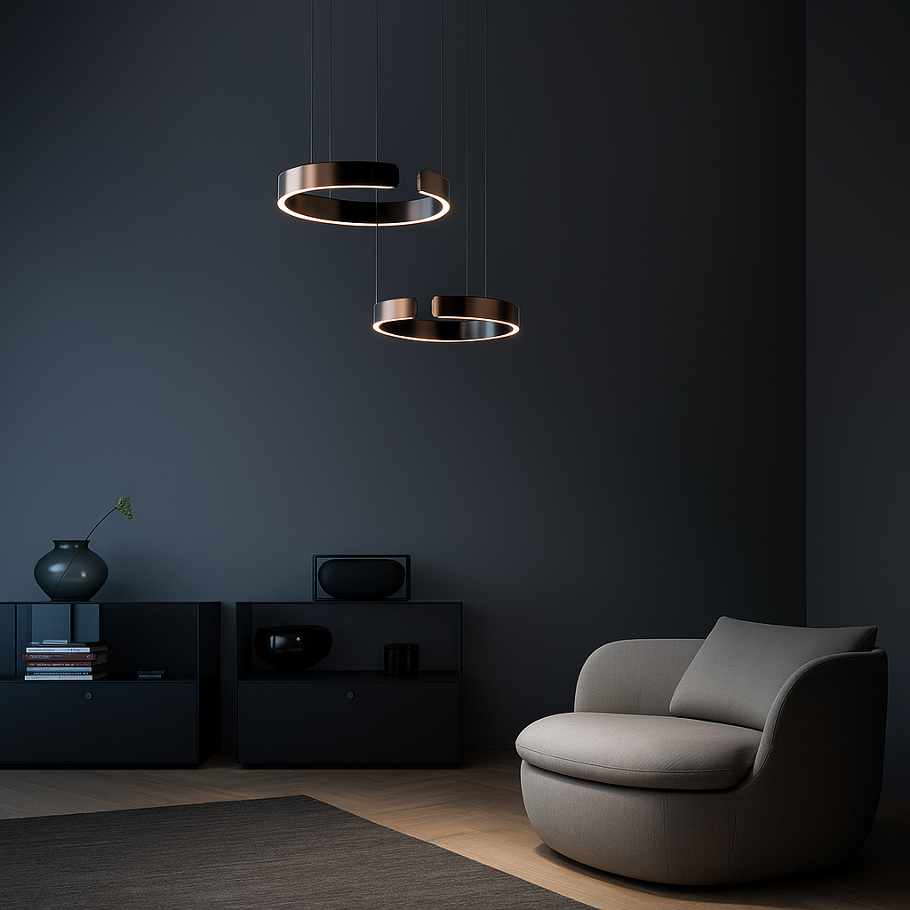 LuxeNova Pendelleuchte LED Rund – Stilvolle Hängelampe Für Jedes Ambiente 3
