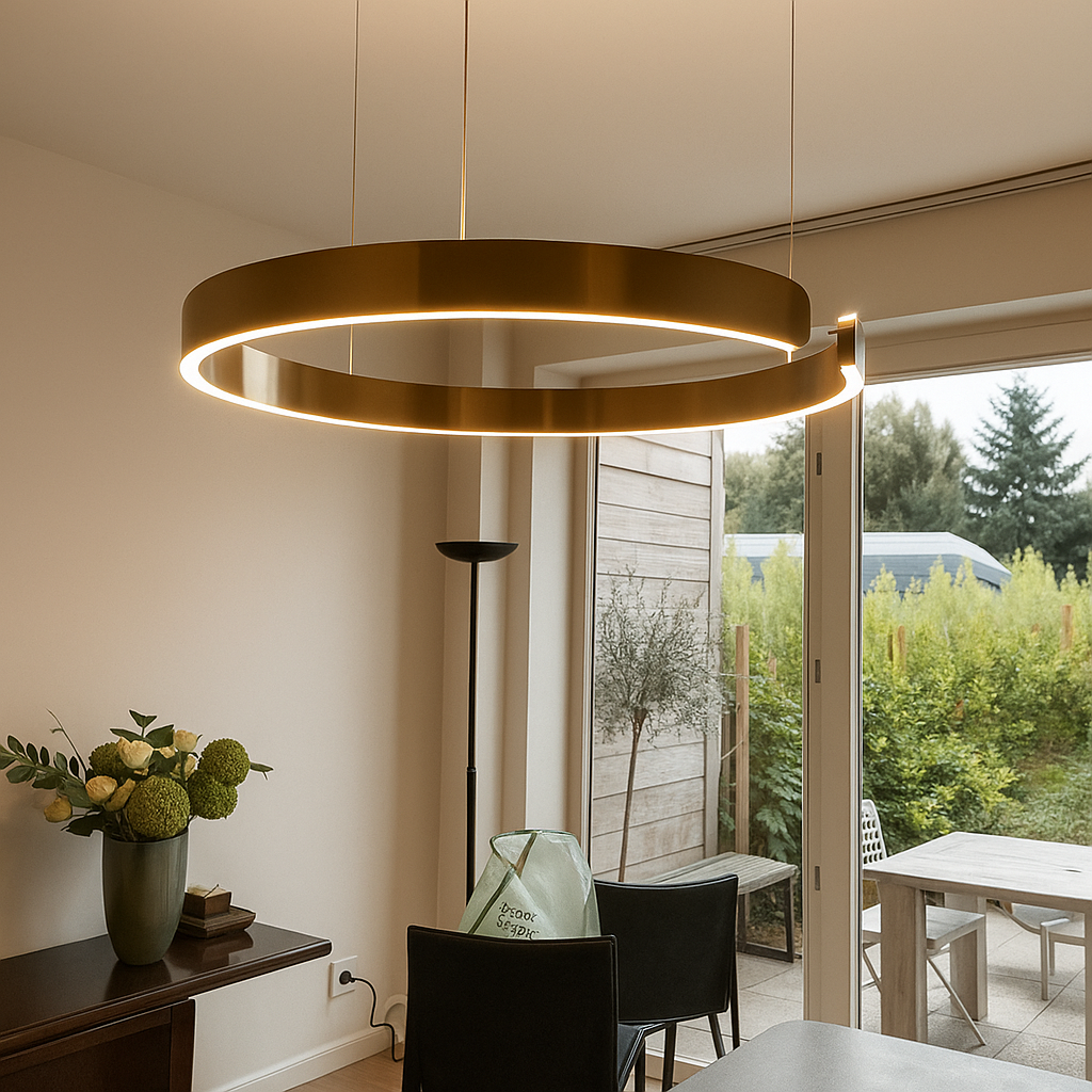 LuxeNova Pendelleuchte LED Rund – Stilvolle Hängelampe Für Jedes Ambiente 4