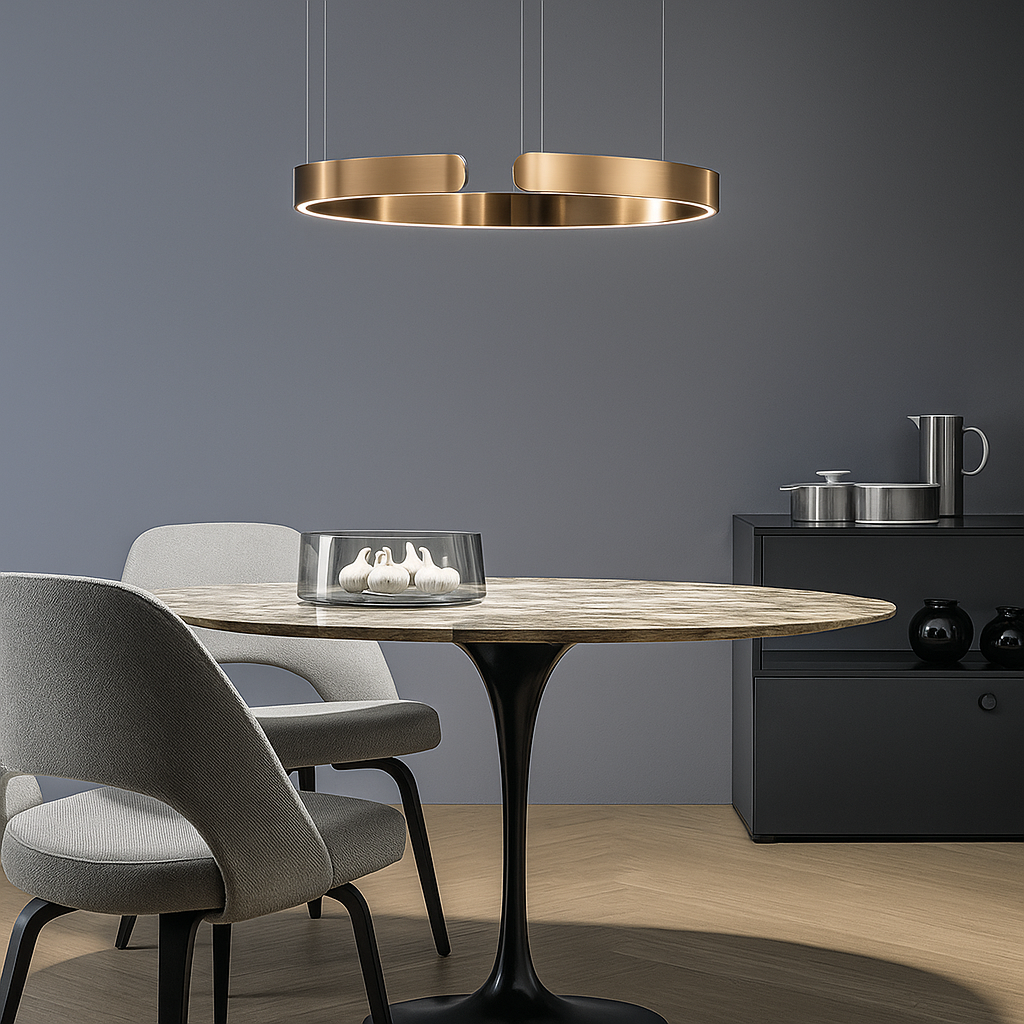 LuxeNova Pendelleuchte LED Rund – Stilvolle Hängelampe Für Jedes Ambiente 7
