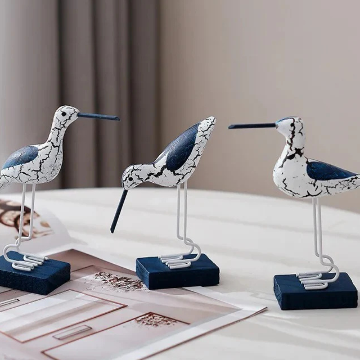 Luxe Federtrio Skulpturen Set – Anmutige Eleganz Für Ihr Zuhause 2