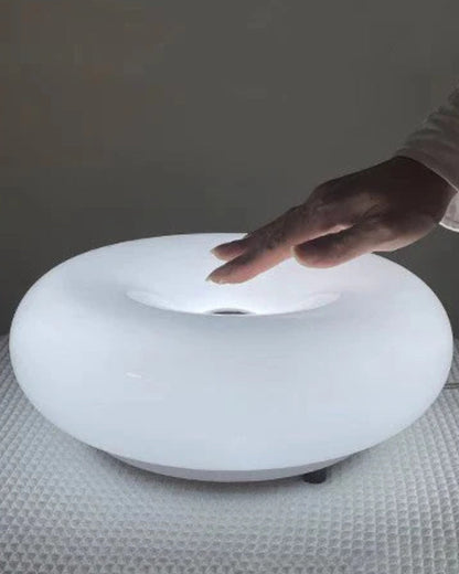 Runde Tischlampe Donutform – Sanfter Schein mit Modernem Design