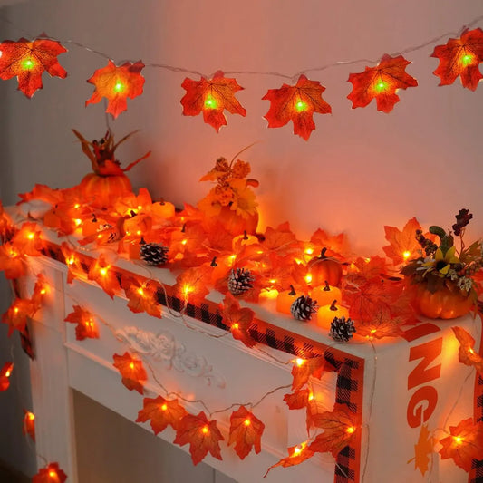 MAPLE BLATTLAMPEN – Stilvolle LED Lichterkette für Herbstzauber 0