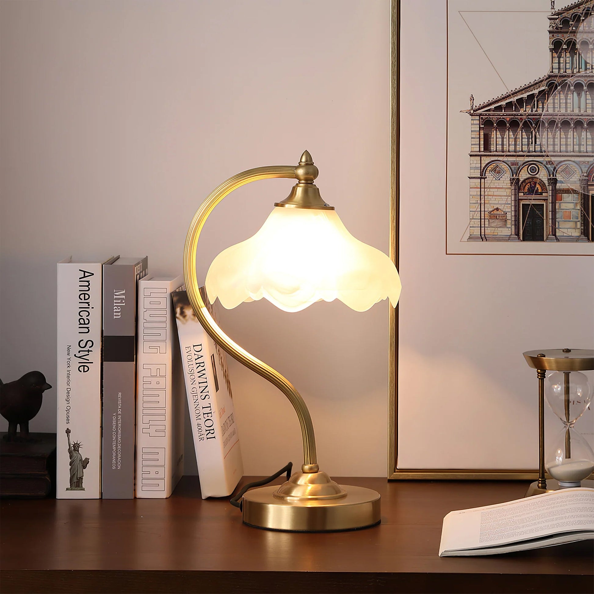 Magnolya Blüten Tischlampe – Elegante Lichtquelle Mit Natürlichem Flair 4