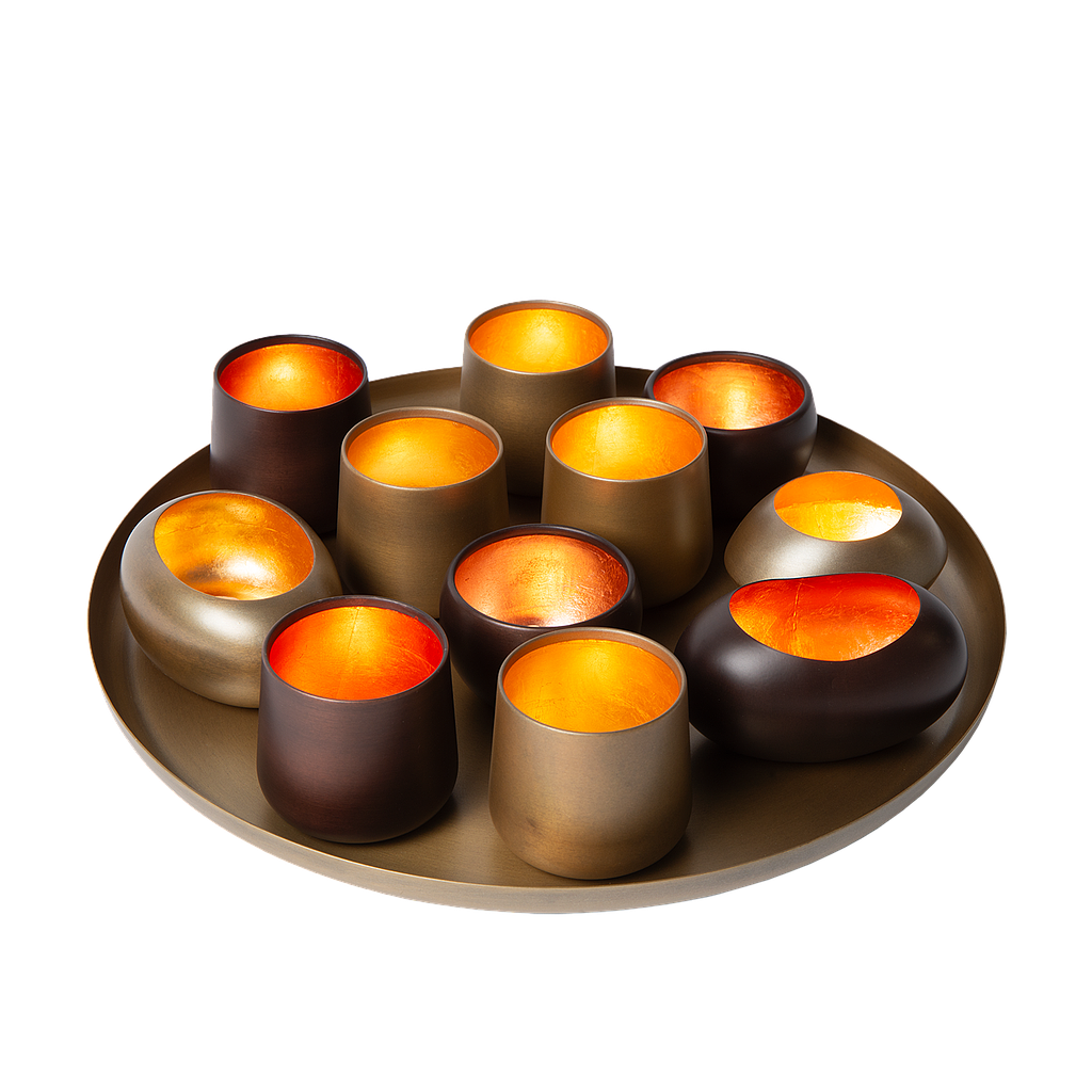 Marlot Metallschale Eleo – Stilvolle Teelichthalter Für Elegante Akzente 0