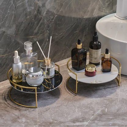 Marmor Serviertablett Mit Goldrahmen – Stilvolle Eleganz Für Ihr Zuhause 3