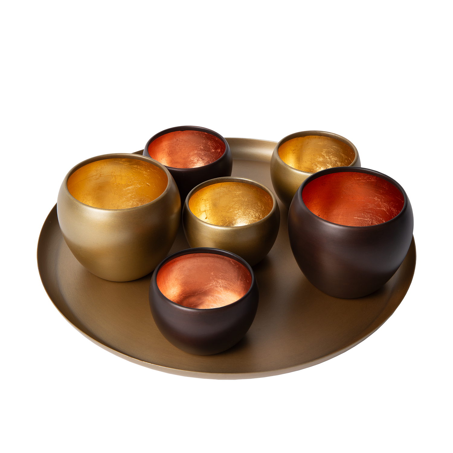 Metallschale Eleo mit Teelichthaltern Axel – Elegantes Lichtspiel für Ihr Zuhause 2