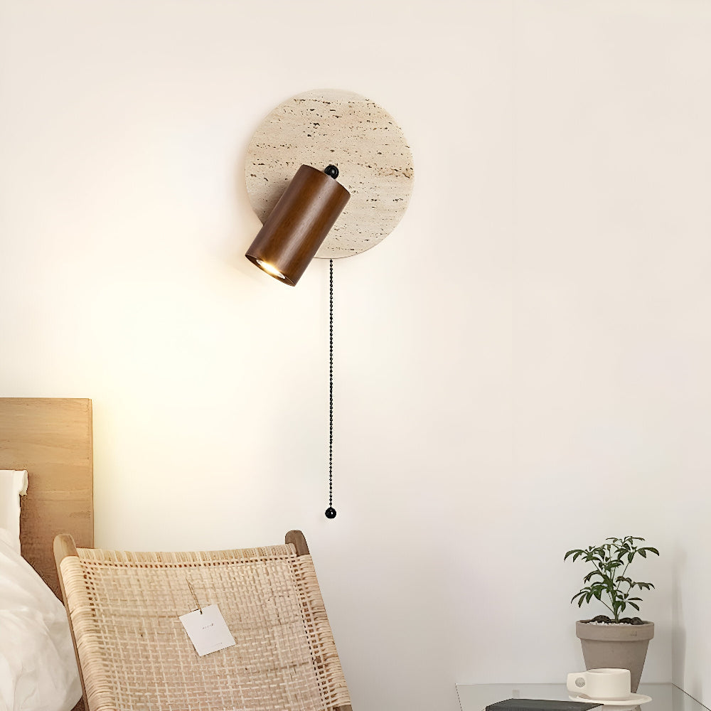 Mini Runde LED Wandleuchte Travertin – Stilvolle Akzente für Ihr Zuhause 3