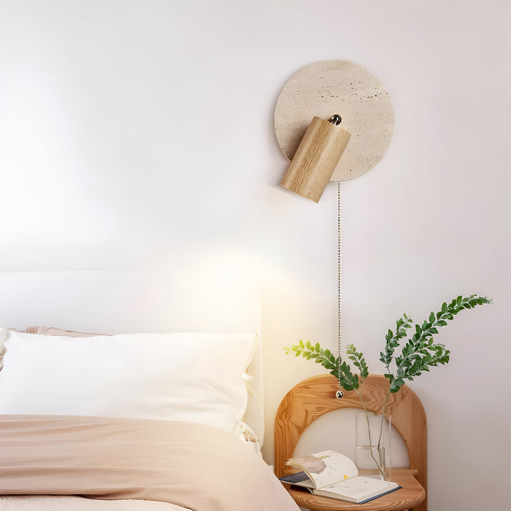 Mini Runde LED Wandleuchte Travertin – Stilvolle Akzente für Ihr Zuhause 4