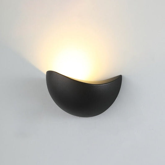 Minimalistische Halbrunde LED-Wandleuchte – Stilvolle Wandbeleuchtung Indirekt für Elegante Räume 0