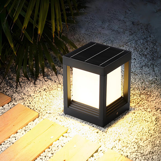Minimalistische Quadratische Wasserdichte LED Außenpostenlampe – Stilvolle Lichtakzente Für Ihren Außenbereich 0