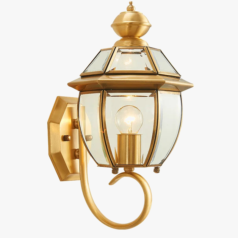 Moderne Außenwandlampe – Elegantes Kupferdesign mit Stil 0