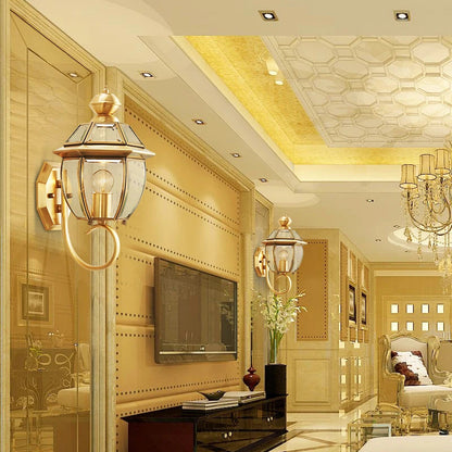 Moderne Außenwandlampe – Elegantes Kupferdesign mit Stil 4