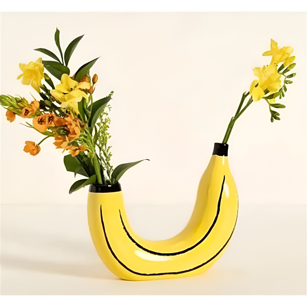 Moderne Bananenförmige Vase – Kreatives Design für Stilvolles Wohnen 1