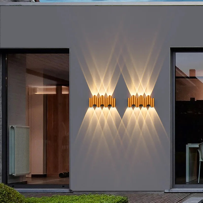Moderne Wasserdichte Aluminiumwandlampe – Stilvolle Außenbeleuchtung für Einladendes Ambiente 2