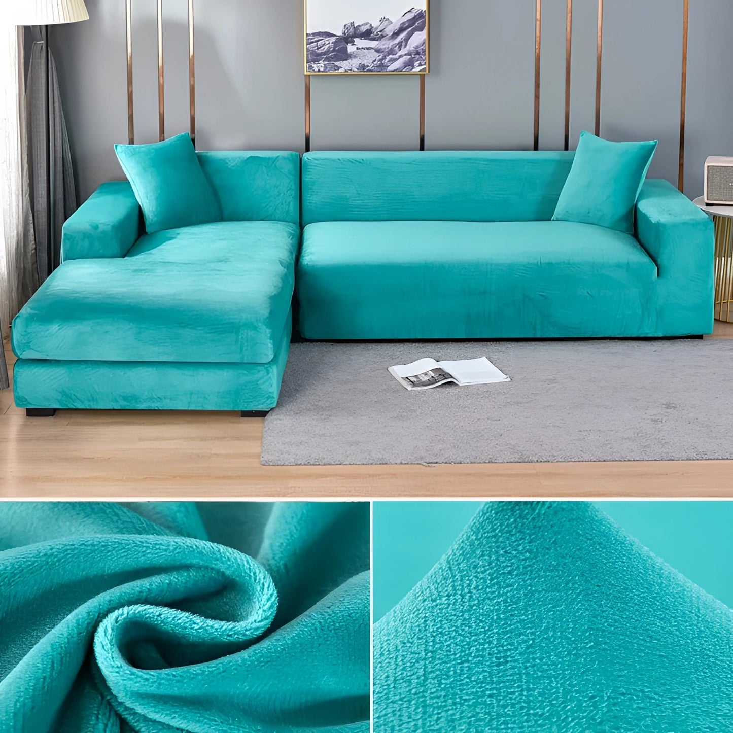 Moderner Samt Sofabezug – Luxuriöse Eleganz Für Ihr Wohnzimmer 12