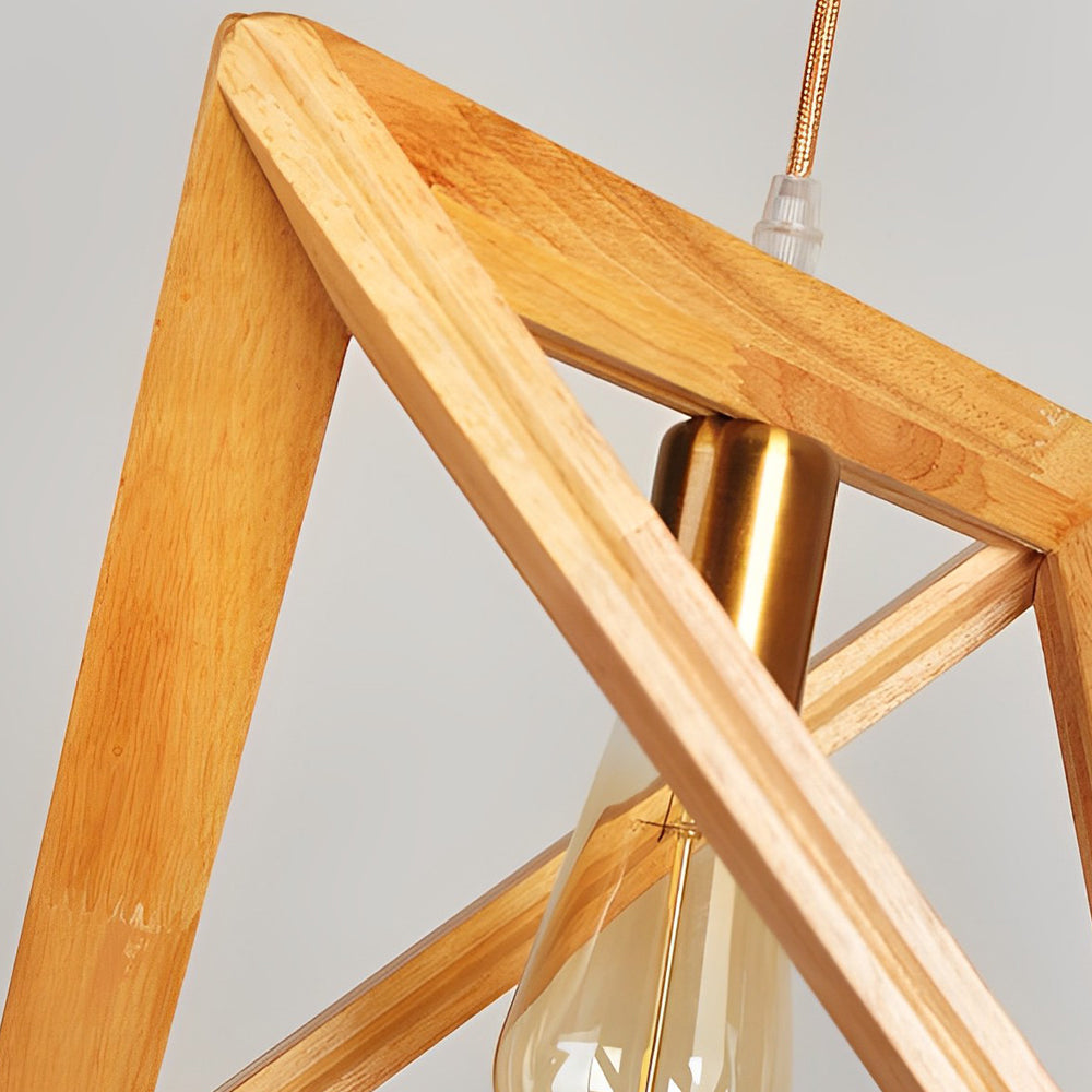 **NORDICFRAME HÄNGELAMPE MIT HOLZRAHMEN** – Stilvolles Geometrisches Design für Ihr Zuhause 5