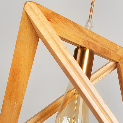 **NORDICFRAME HÄNGELAMPE MIT HOLZRAHMEN** – Stilvolles Geometrisches Design für Ihr Zuhause 5