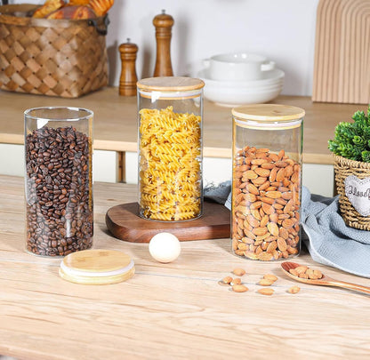 **Neo-Set Zylinder-Kanistergläser – Stilvolle und Praktische Aufbewahrungslösung** 1