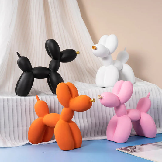 Nette Harz Ballon Hund Ornament – Verspielte Akzente Für Ihr Zuhause 0