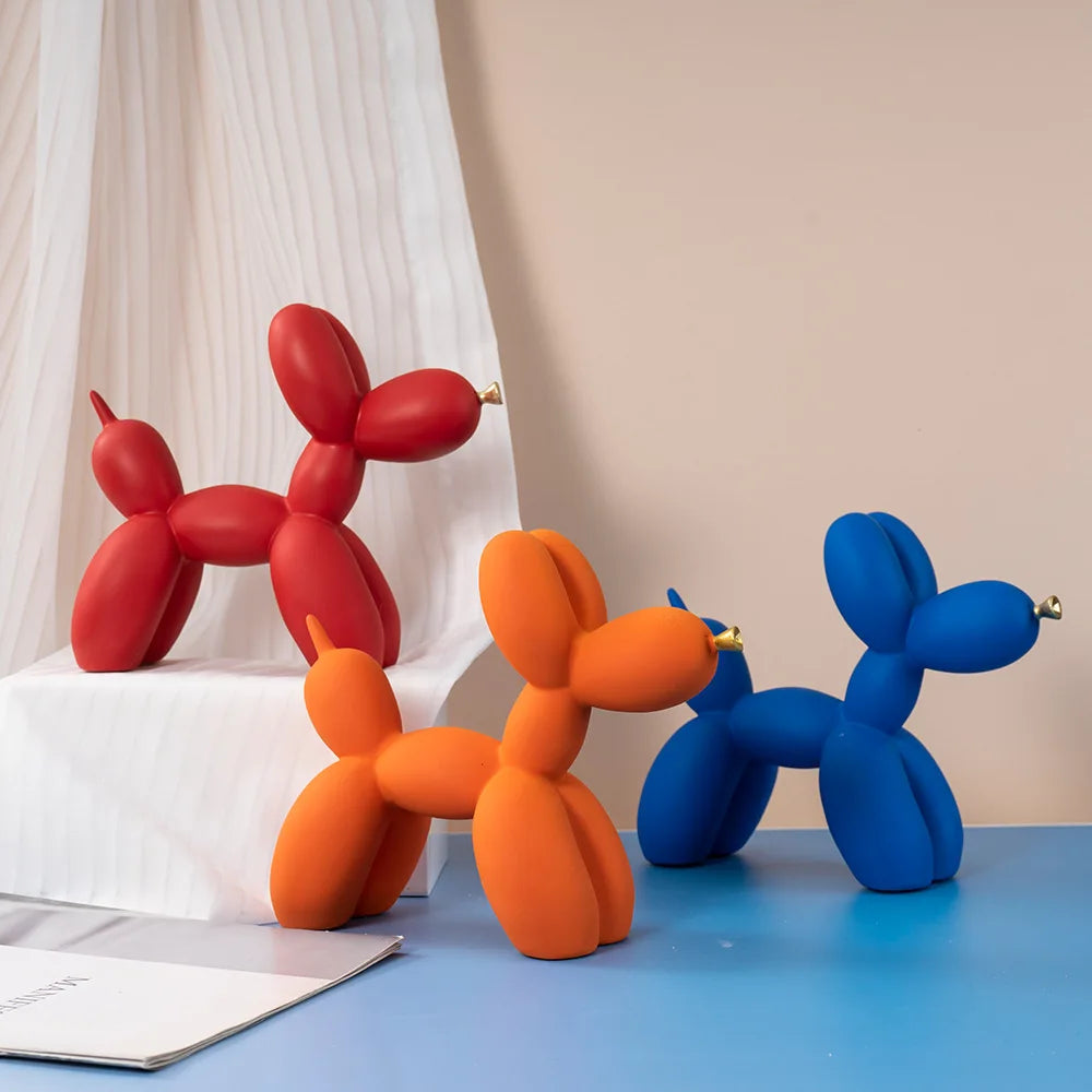 Nette Harz Ballon Hund Ornament – Verspielte Akzente Für Ihr Zuhause 4