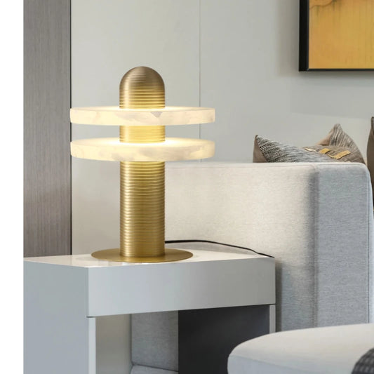**Nordic Designer Marmor Tischlampe** – Elegante Beleuchtung für Ihr Zuhause 0