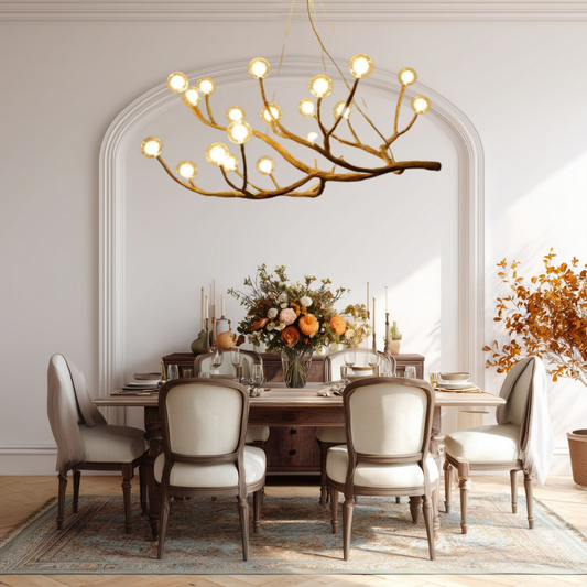 Nordischer Rustikaler Baumzweig-Hängeleuchter – Einladende Lichtakzente für Ihr Zuhause 1