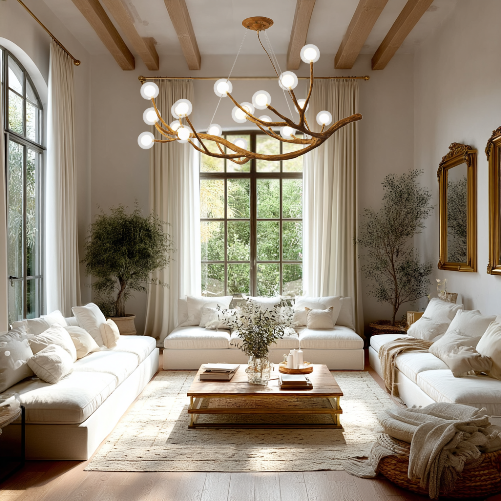 Nordischer Rustikaler Baumzweig-Hängeleuchter – Einladende Lichtakzente für Ihr Zuhause 5