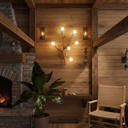 Nordischer Rustikaler Baumzweig-Hängeleuchter – Einladende Lichtakzente für Ihr Zuhause 7