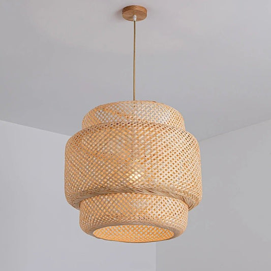 Pendelleuchte Rattan Boho Stil – Handgefertigte Eleganz Für Ihr Zuhause 0