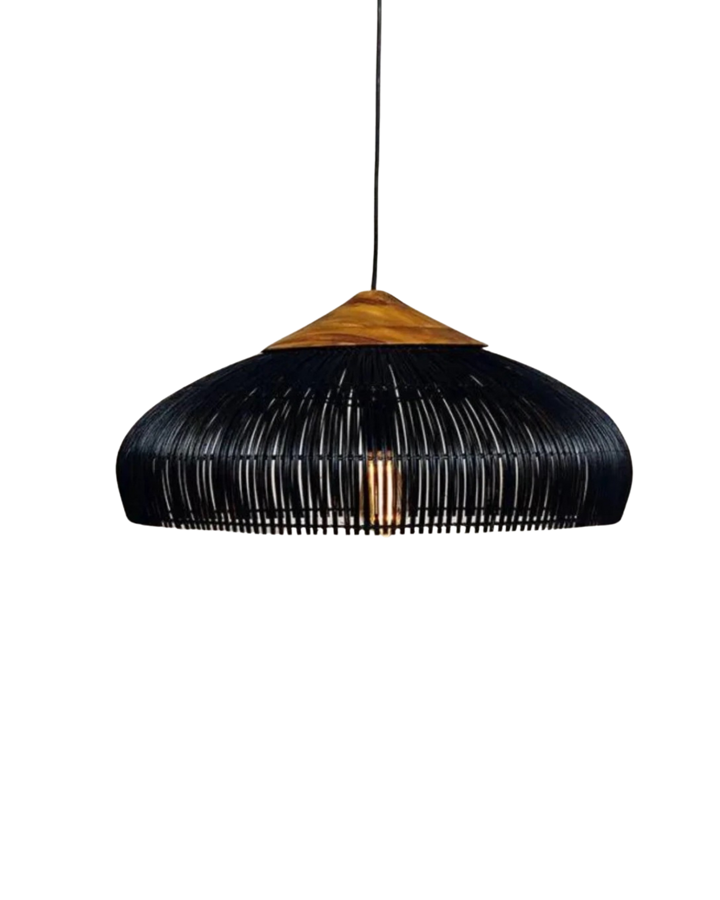 Pendelleuchte Rattan Japandi Style – Handgefertigte Hängelampe