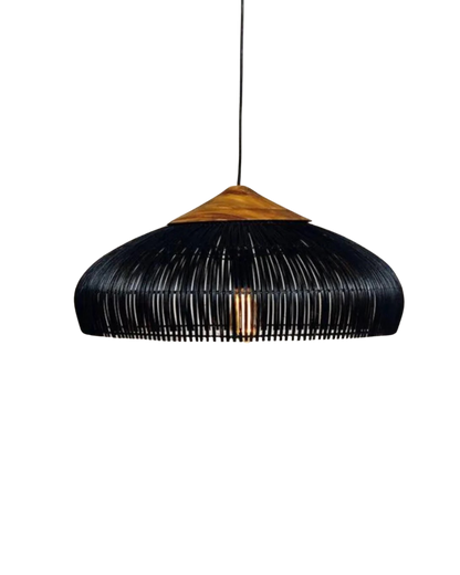 Pendelleuchte Rattan Japandi Style – Handgefertigte Hängelampe