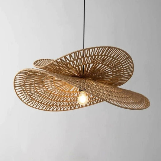 Pendelleuchte Sanur Doppelschicht Rattan – Stilvolles Lichtdesign für Gemütlichkeit 0