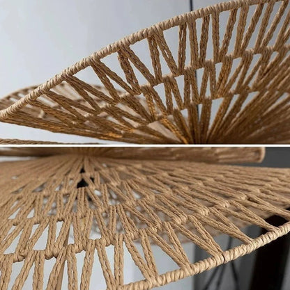Pendelleuchte Sanur Doppelschicht Rattan – Stilvolles Lichtdesign für Gemütlichkeit 4