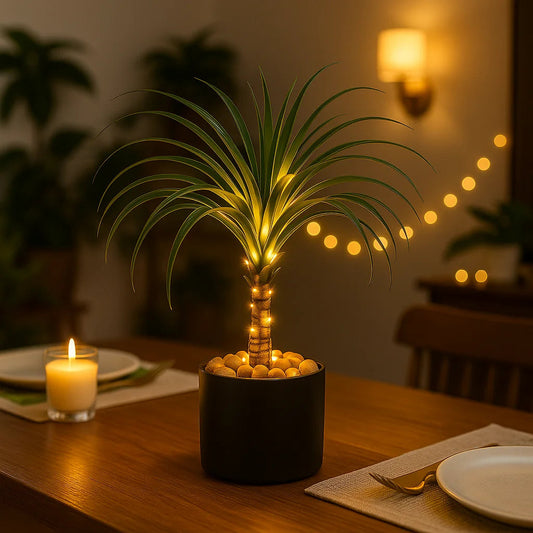 Pferdeschwanz-Tischlampe – Verspielt Mit Sanfter LED-Beleuchtung 1